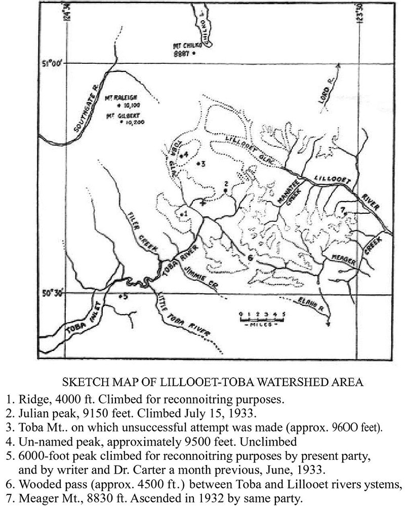 Toba Expedition Sketch Map