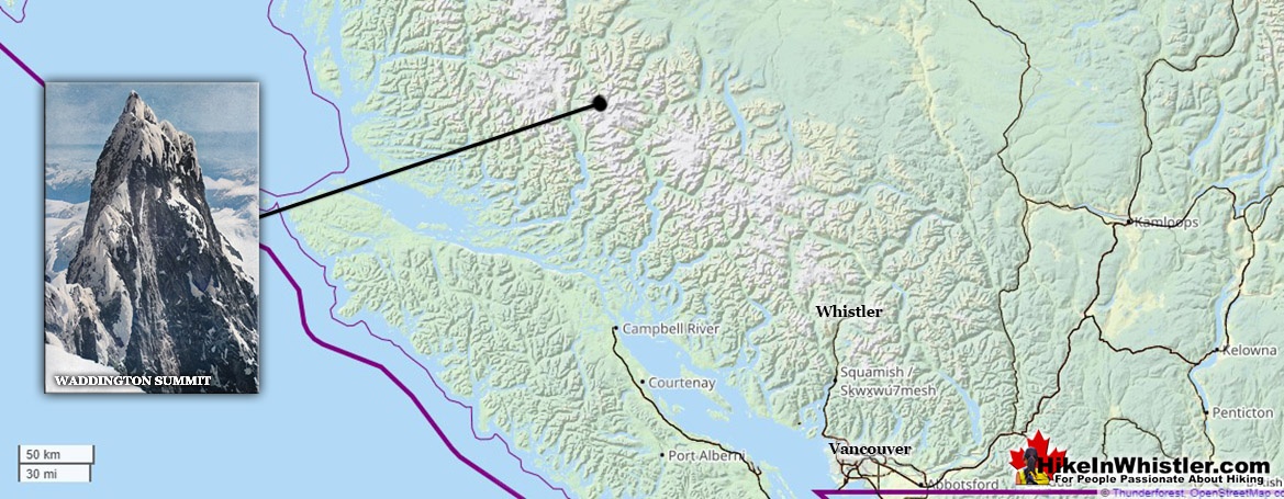 Waddington Location Map