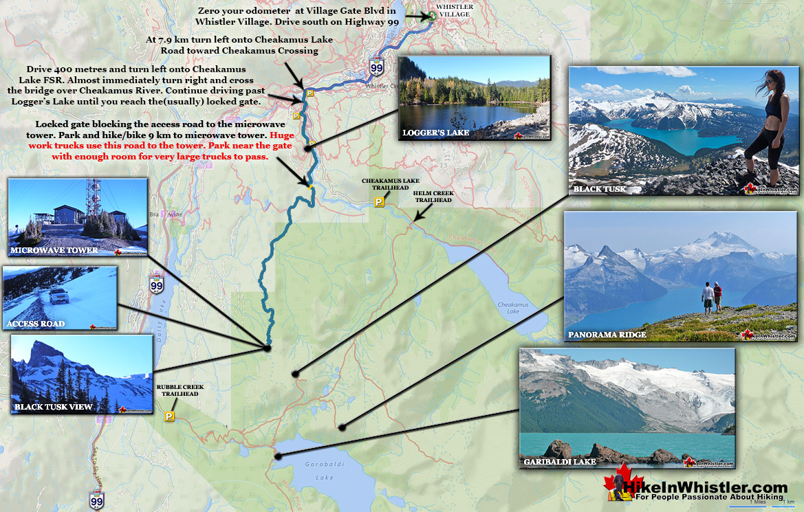 Directions to Black Tusk Microwave Tower