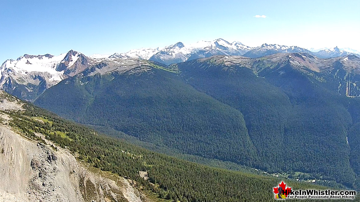 Blackcomb Mountain Aerial View of Fitzsimmons Range