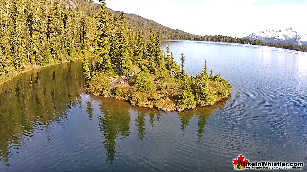 Callaghan Lake Aerial View of Island