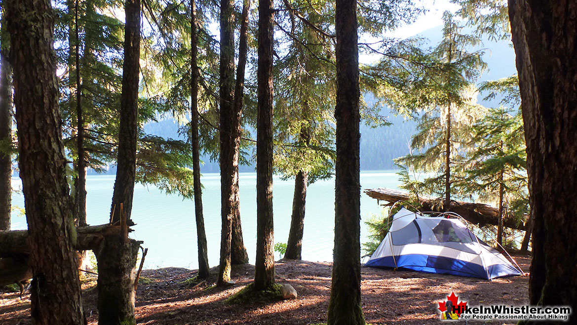 Cheakamus Lake Tent View