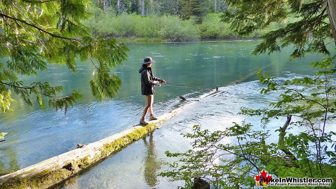 Fishing at Cheakamus Lake