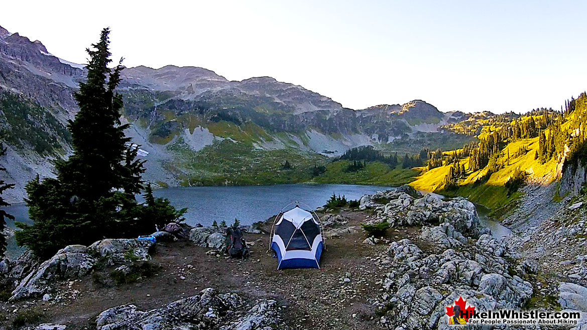 Cirque Lake Tent View Hike in Whistler