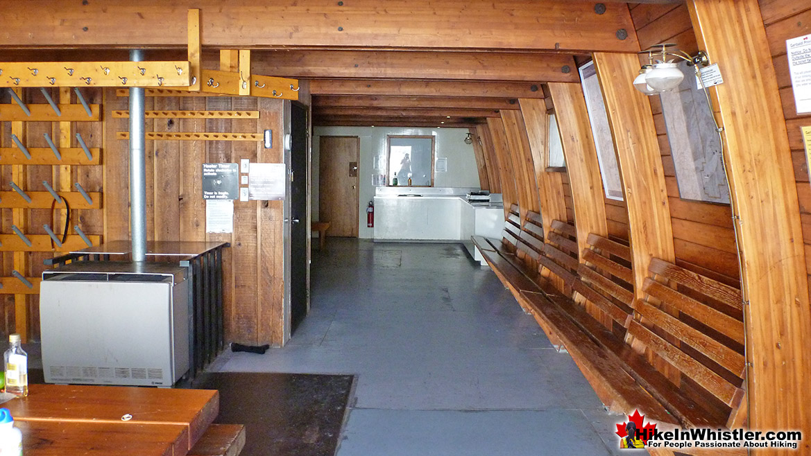 The Elfin Lakes Hut Lower Floor