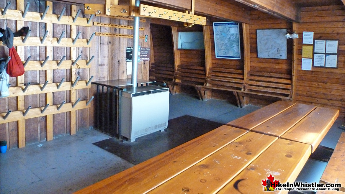 The Elfin Lakes Hut Lower Floor