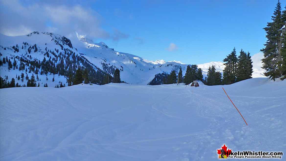 Elfin Lakes Hut Buried in Snow