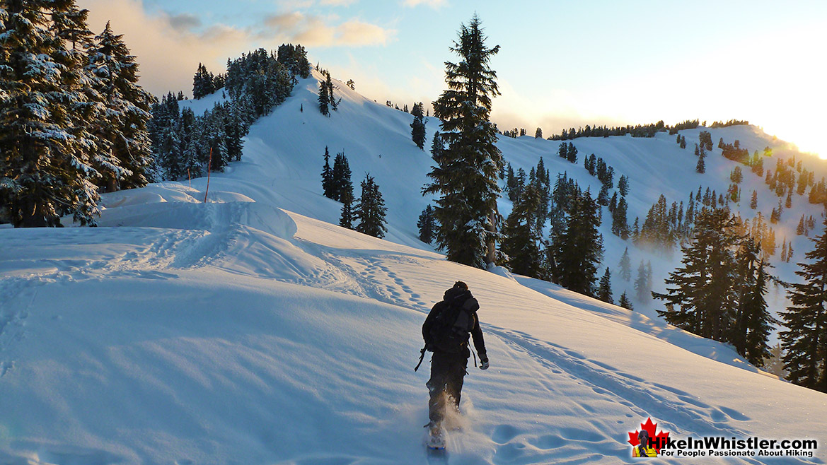 Snowshoeing Elfin Lakes in Spring