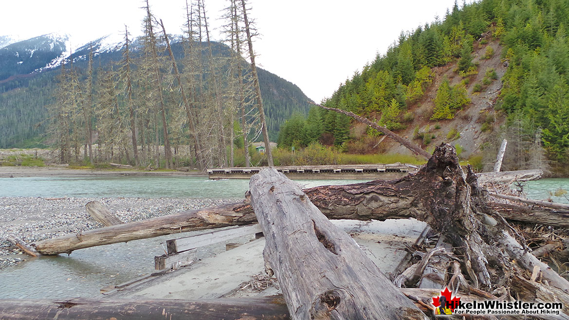 Old Meager Bridge Crossing in 2015