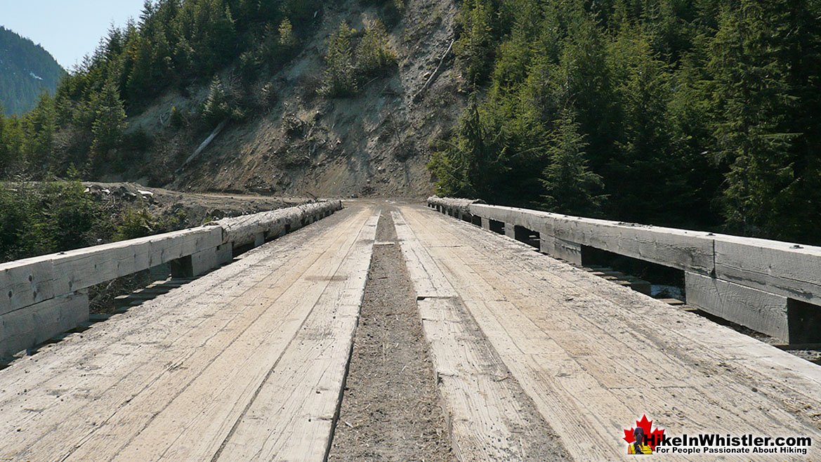 Meager Bridge in 2009 Before the 2010 Meager Slide