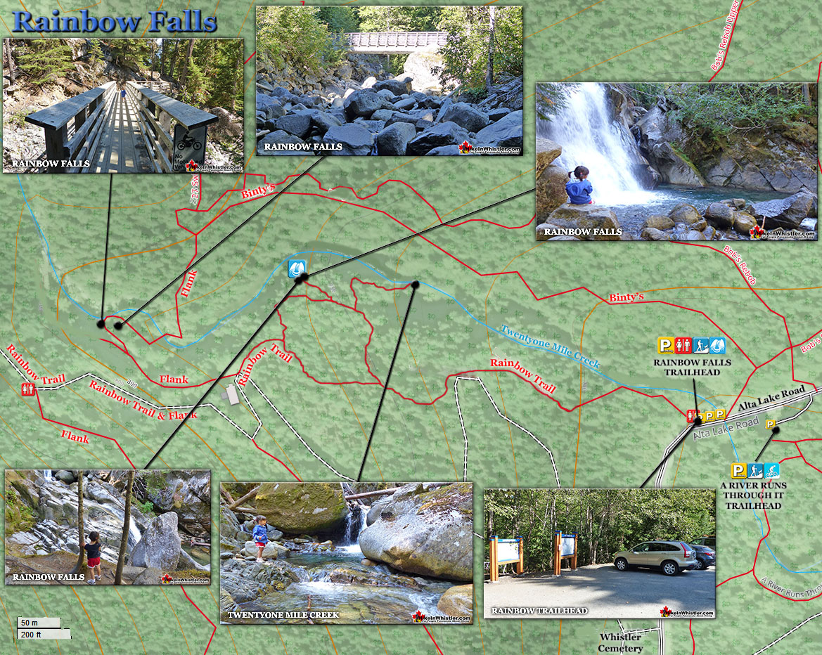 Rainbow Falls Hiking Map v6