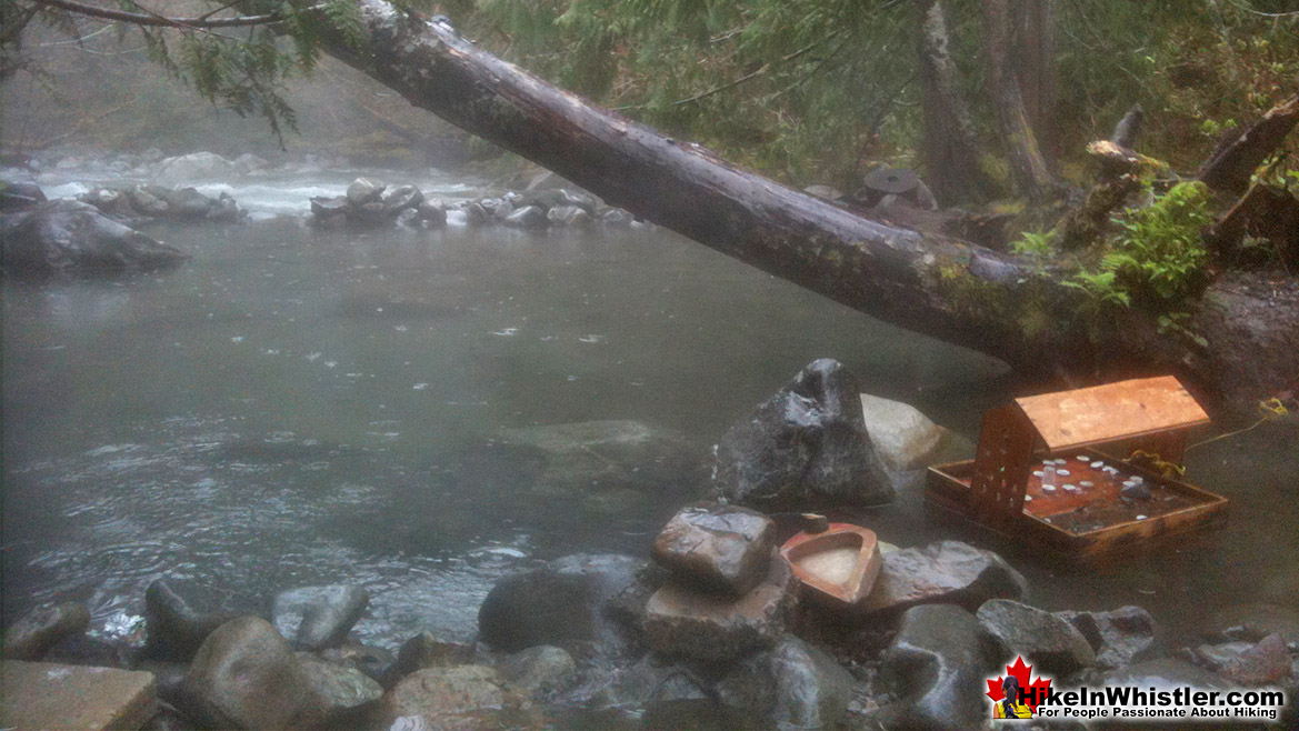 Sloquet Hot Springs Rainy Day