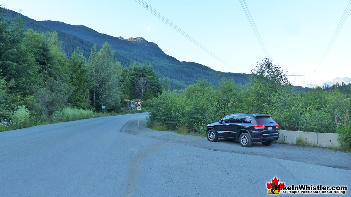 Trailhead Parking for Whistler Train Wreck