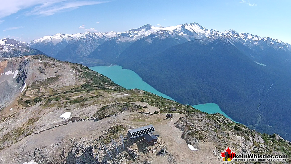 Whistler Mountain Aerial View of Cheakamus Lake