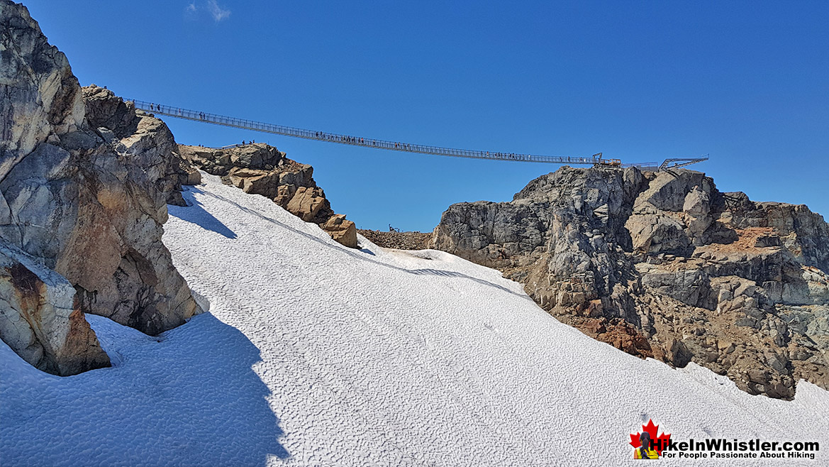 Whistler Peak Suspension Bridge from the Peak Express Chair